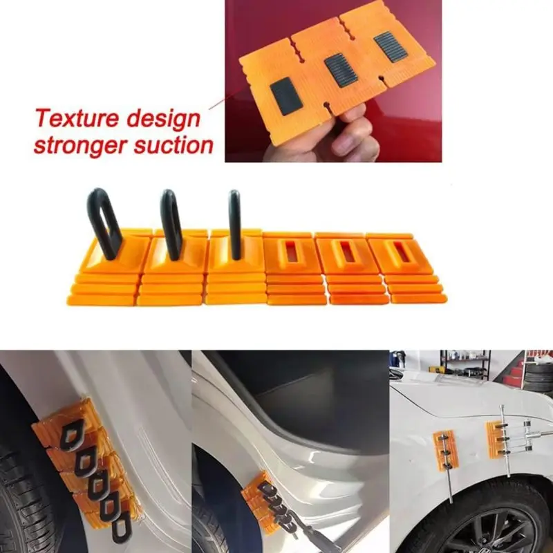 Dent Repair Pull Tabs Car Paintless Repair Tools Kit Pull Row Multi-Claw Hook Puller Tool Kit For Door Dent/Fender Pit
