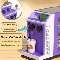 Children's Toy Supermarket Cash Register Set For Kids Coffee Machine Scanner Credit Card Machine Pretend Play Toys Boys Girls 2