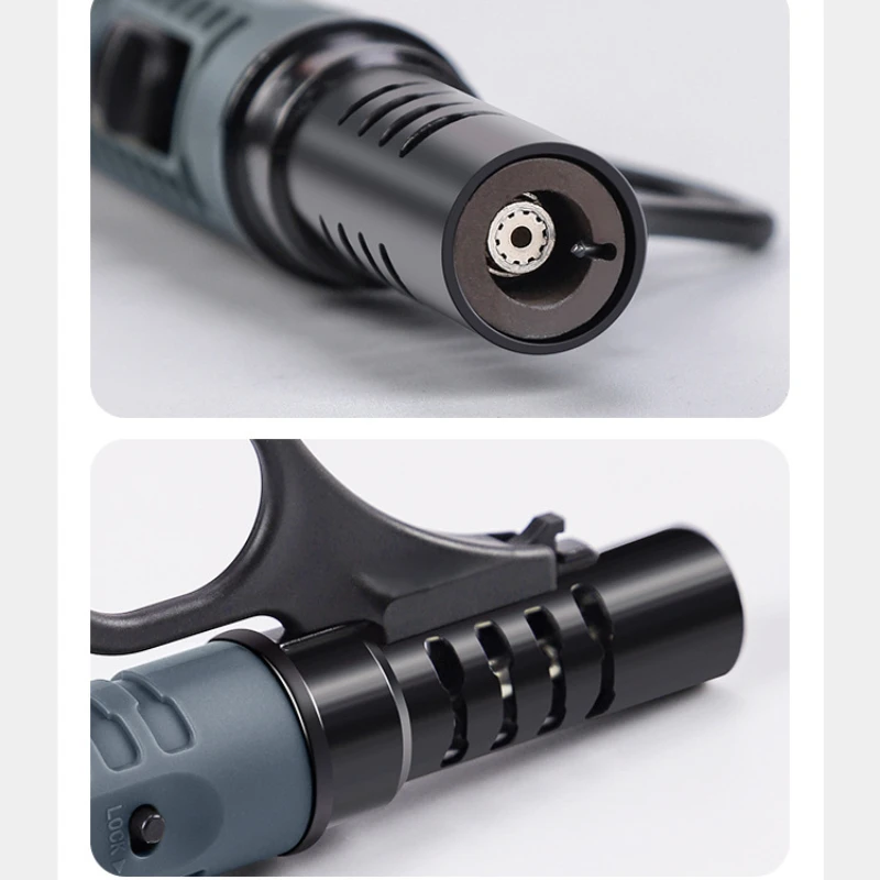New Gas Lighter 1300° Outdoor Camping Ignition Lighting Gun Stove Accessories Camping Barbecue Flamethrower Inflatable Igniter 6