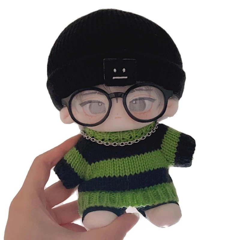 Fashion Green Sweater Cute Handsome Autumn Winter Necklace Clothes Suit Cool Handsome 20cm Plush Doll No Attribute Outfit 5