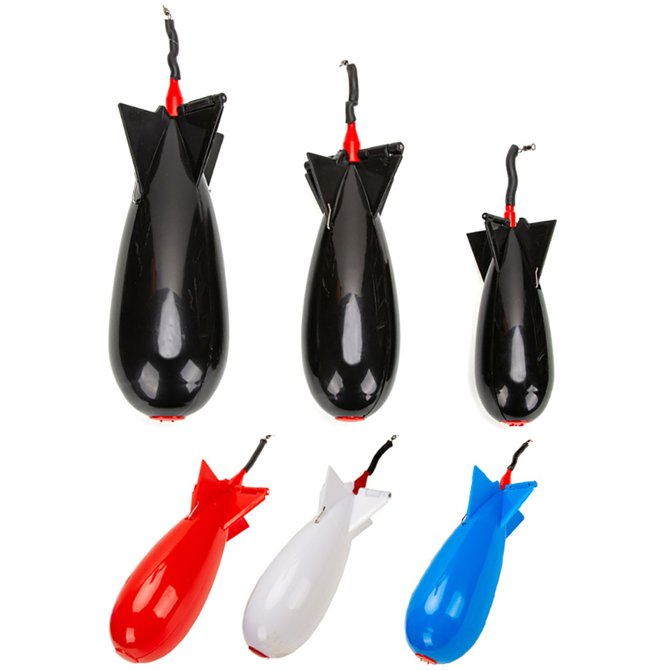 Fishing Gear Accessories Bait Feeders S/M/L Plastic Fixed-Point Semi-Automatic Feeders Durable Outdoor Fishing Bait Cages Tools