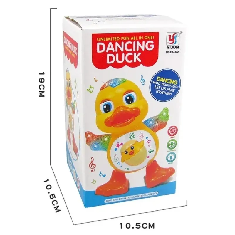 Electric Dancing Duck Funny Blink Eyes Flashing Light Shake The Body Cute Musical Cartoon Animal Educational Toy Children Gift 6