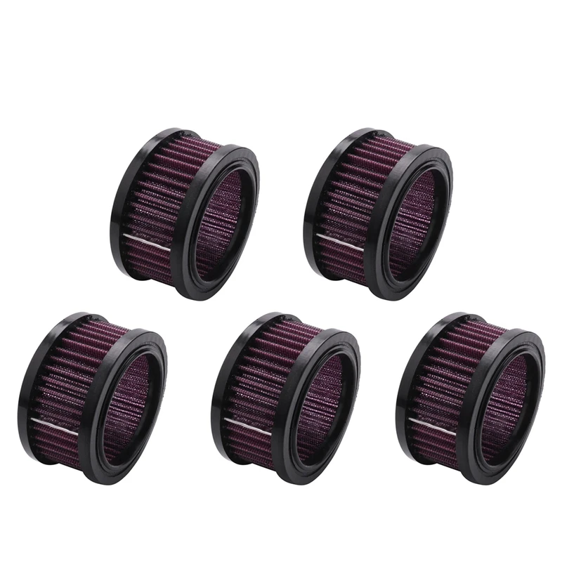 

5X Motorcycle Universal Replacement Air Cleaner Intake Filter For Sportster Xl 883 1200 48 2004-2018