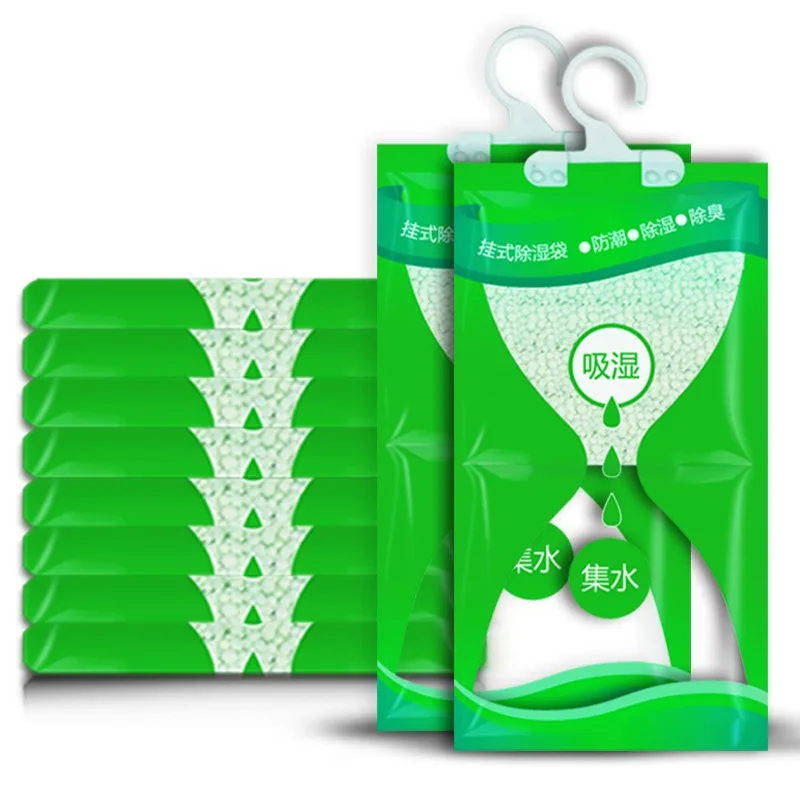 Transparent Hanging Dehumidifier Bag, Anti-Moisture & Anti-Mold for Wardrobe, Home Storage, Visible Moisture Absorber