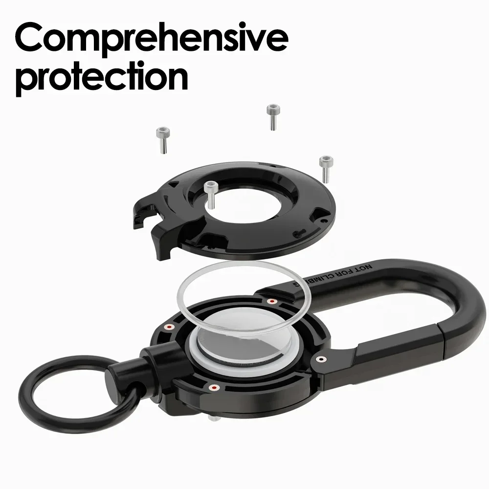 Universal Protective AirTag Holder with Carabiner