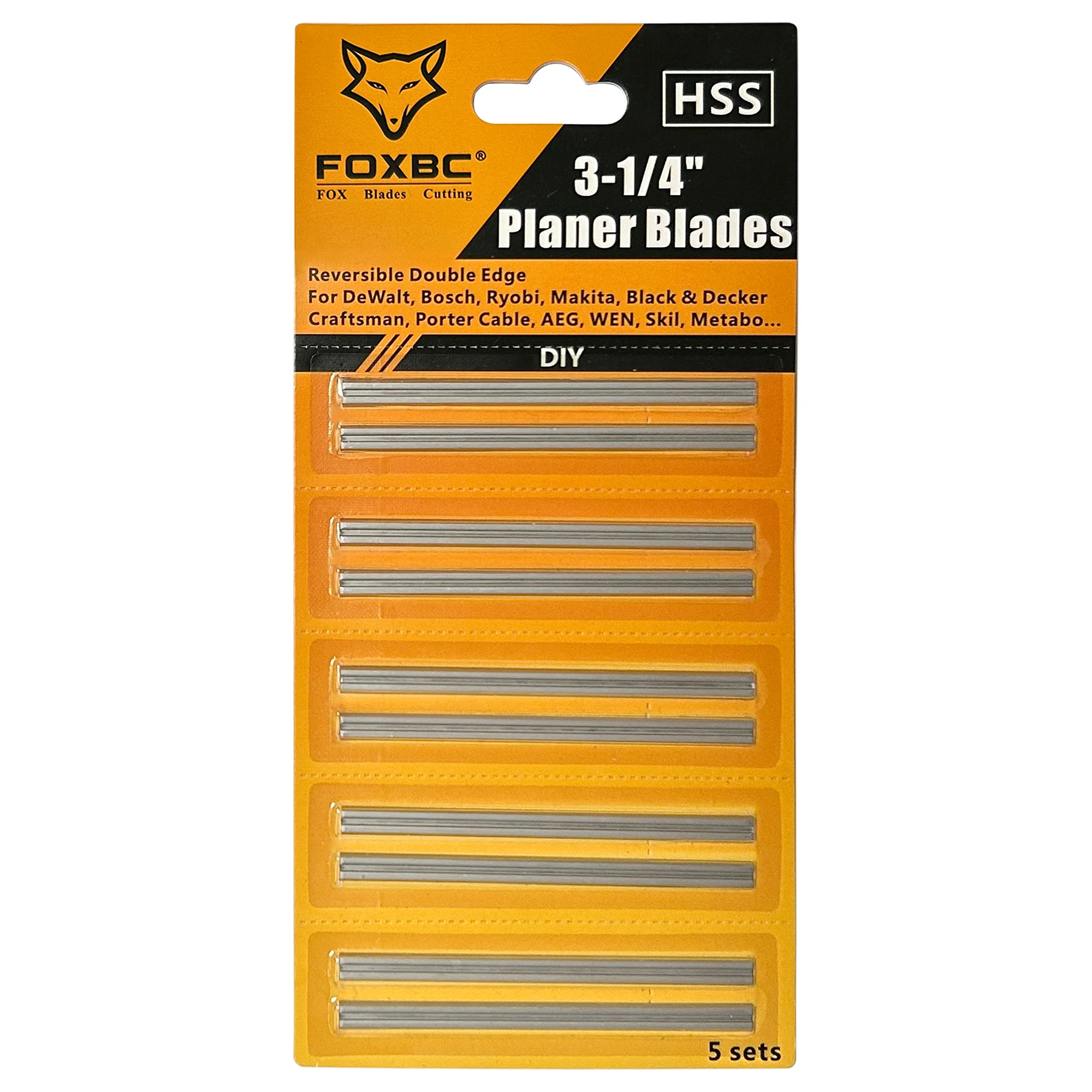 Woodworking Tools Planer Blades 10PCS FOXBC HSS Planer Blades 82mm For Bosch Metabo Makita DeWalt Milwaukee Planer