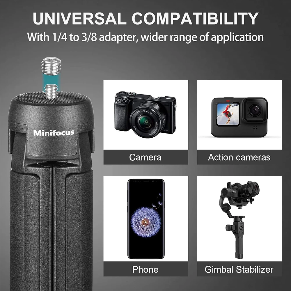 Gimbal monté sur le trépied poignée 2-en-1, prêt pour des vidéos stables