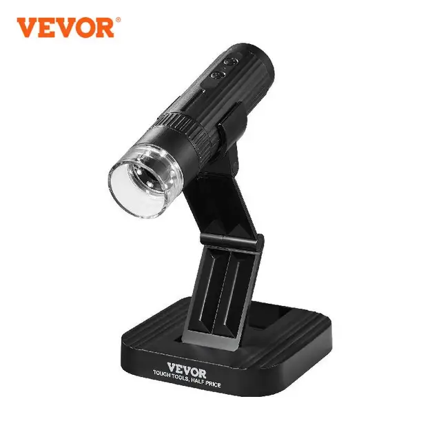 VEVOR W1A Digital Microscope Coin Microscope 7in IPS Screen 10-1200X Magnification