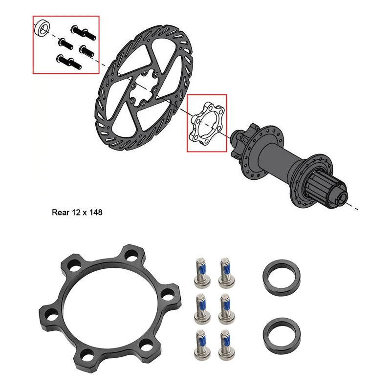 Bicycle Boost Hub Adapter 142MM to 148MM Conversion Kit Rear Hub