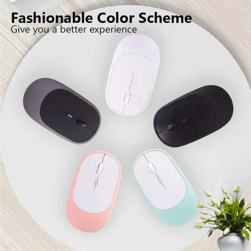 Wireless Mouse XIAOMI Bluetooth Wireless Mouse USB Rechargeable Ergonomics Adjustable DPI Office Silence Optical Electric 2.4G