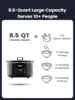 LAUNCH] KOOC 8.5-Quart Programmable Slow Cooker, Larger than 8 Quart, More Practical than 10 Quart, with Digital Countdown 4