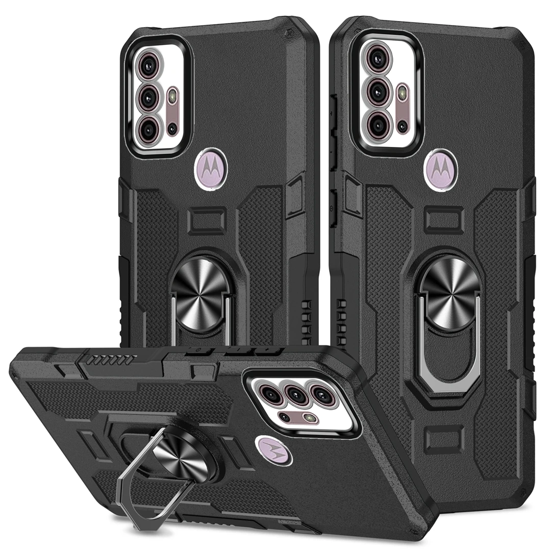 Shockproof Armor Phone Case with Camera Protection and Ring Cover