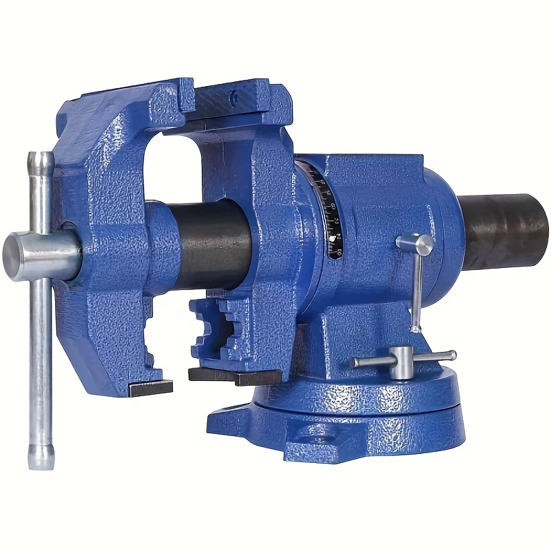 

5" Multi-jaw Rotating Bench Vise, Multi Purpose Vise Bench, 360-Degree Rotation Clamp On Vise With Swivel Base And Head