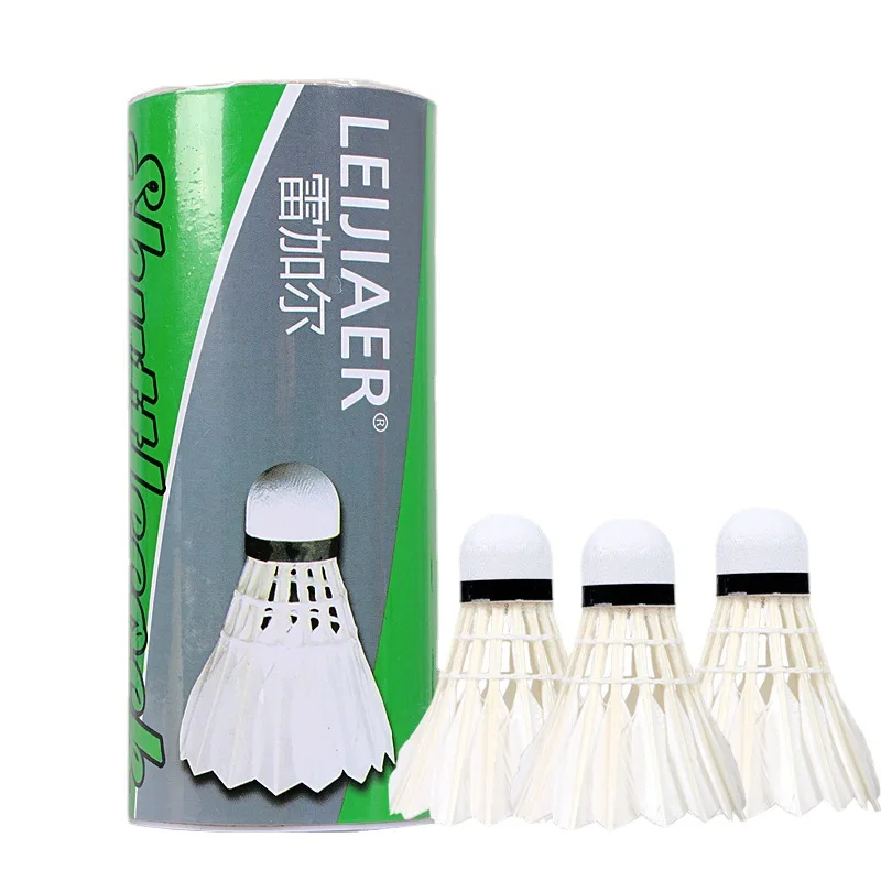 3pcs a Barreled Badminton High Speed Training Ball Duck Feather Stable Durable Junior Recreational Shuttlecock Equipment