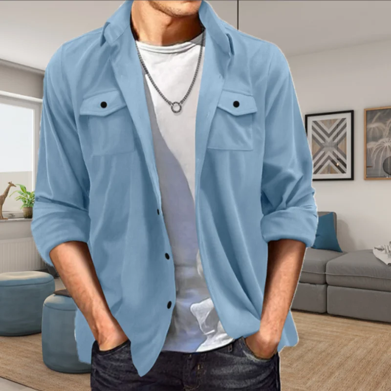 New Style Fashion Suede Coat Men's Spring And Autumn Explosive Casual Loose Comfortable Jacket Top