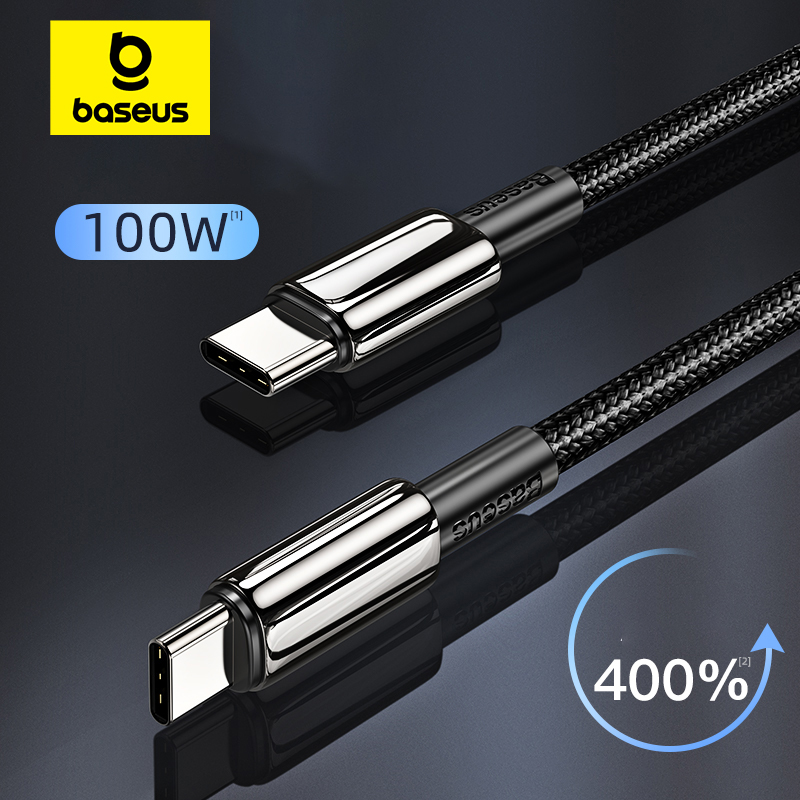 Baseus 100W Quick Charge USB C to USB Type C Cable For iPhone 15 for Xiaomi Redmi 4.0 PD 100W Fast Charger for MacBook iPad Pro