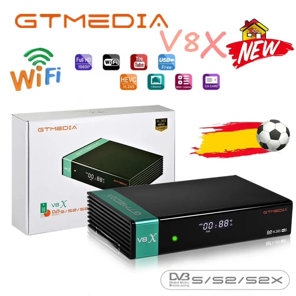 antop antennas GTmedia V8X V9 Prime V7S2X Satellite Decoder DVB-S2 H.265 1080P Built-in USB Wifi YouTube NOAPP antenna tv channels TV Receivers