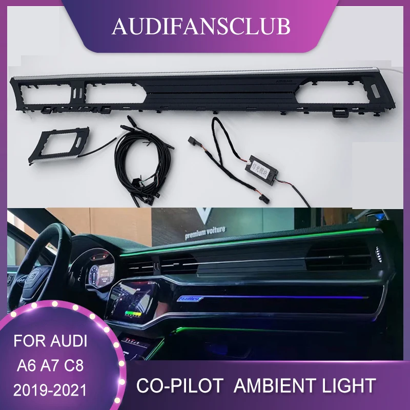

Auto Dashboard Ambient Light Dashboard LED Bar Strip Light Co-pilot Panel For Audi A6 C8 A7
