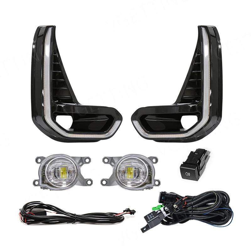 Jeu De Feux Antibrouillard Avant Pour Toyota Hilux Revo 2015-2020 (Euro 6) - Réf. 81210-0D110 / 81220-0D110