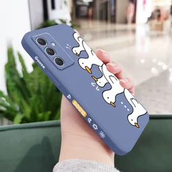 Charming Problem Duck Phone Case - Cute Protective Cover with Playful Duck Design - Samsung A05 (Light Blue)