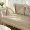 Four Seasons Universal Sofa Cover Cotton and Linen Couch Cover Anti-Pet Scratching Couch Protector Mat for Living Room Carpets 1