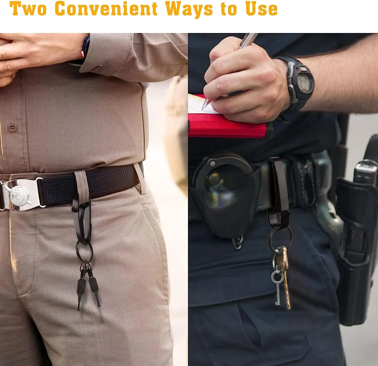 Key Ring Clip Tactical Key Ring Holder Steel Belt Clip For