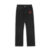 2024 Star Letter Embroidery Y2K Streetwear Baggy Jeans Pants For Men Clothes Straight Luxury Cotton Long Trousers Pantalon Homme 4