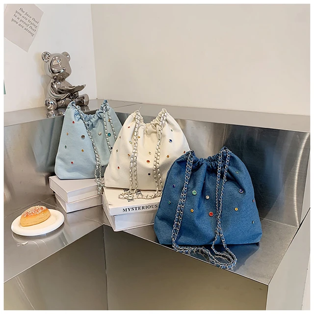 Fashion Denim Handbag for Women 2023 Trendy Vintage Totes Bag Female Small  Underarm Bags Casual Retro Mini Shoulder Bag - AliExpress