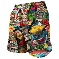Summer Basketball Men's Floral Beach Cute Board Man Swimsuit Rainbow Shorts Pants Dry Sports Swim Wear Hawaii Big Size Swimwear 2