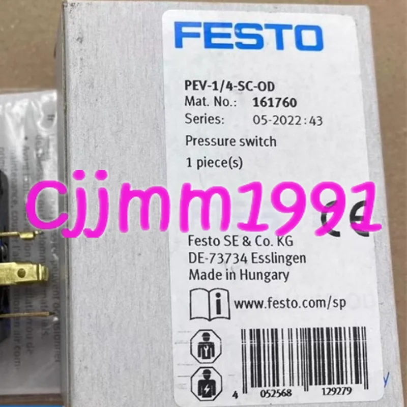 

1PC NEW FESTO Pressure switch PEV-1/4 SC-OD 161760