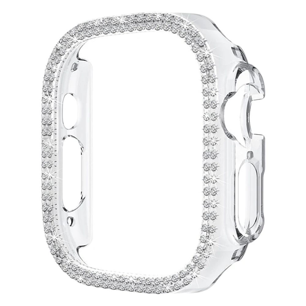 Diamond Hard Cover for Apple Watch – Elegant Protective Bumper Frame