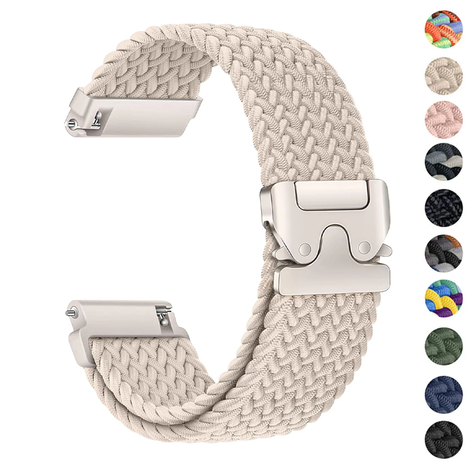 Braided Parachute Bracelet Watch Strap, 20mm/22mm, Universal Fit