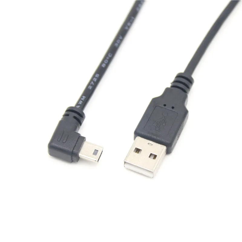 90 degree elbow mini usb Charging Cable up and down left and right elbow T-port V3