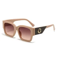Lunettes de soleil de marque de luxe G Fashion pour femmes et hommes, lunettes carrées élégantes européennes et américaines, lunettes de créateur unisexes, protection UV400 4