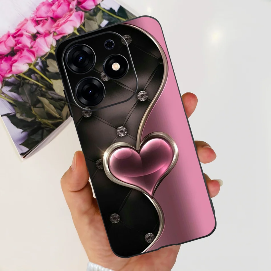Elegant Fashion Print Soft Silicone TPU Phone Case -