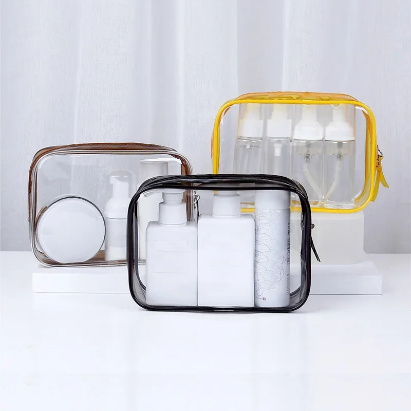 Transparent PVC Storage Bags Travel Organizer Clear Makeup Bag Professional Cosmetic Bag Beauty Case Toiletry Bag Wash Bags
