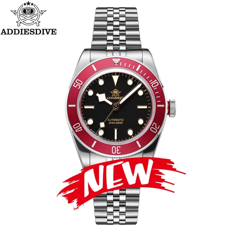 

ADDIESDIVE Automatic Mechanical Watches Sport BGW9 Super Luminous 316L Stainless Steel 20Bar Diving Men's Fashion Watches