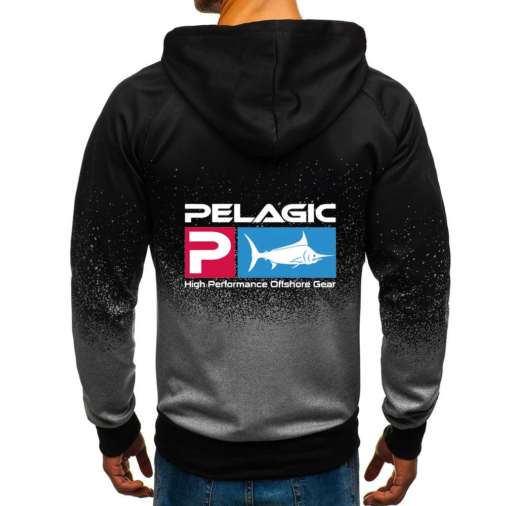 Pelagic 낚시 수중 남성 후드 지퍼 맨투맨 재킷, 패션 디자인, 용수철 가을 패션, 남성 캐주얼 코트, 2024 신제품
