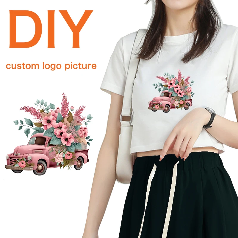 Heat Transfer Stickers DTF Heat Transfer Printing iron on picture and Text for Clothes Personality DIY Decoration