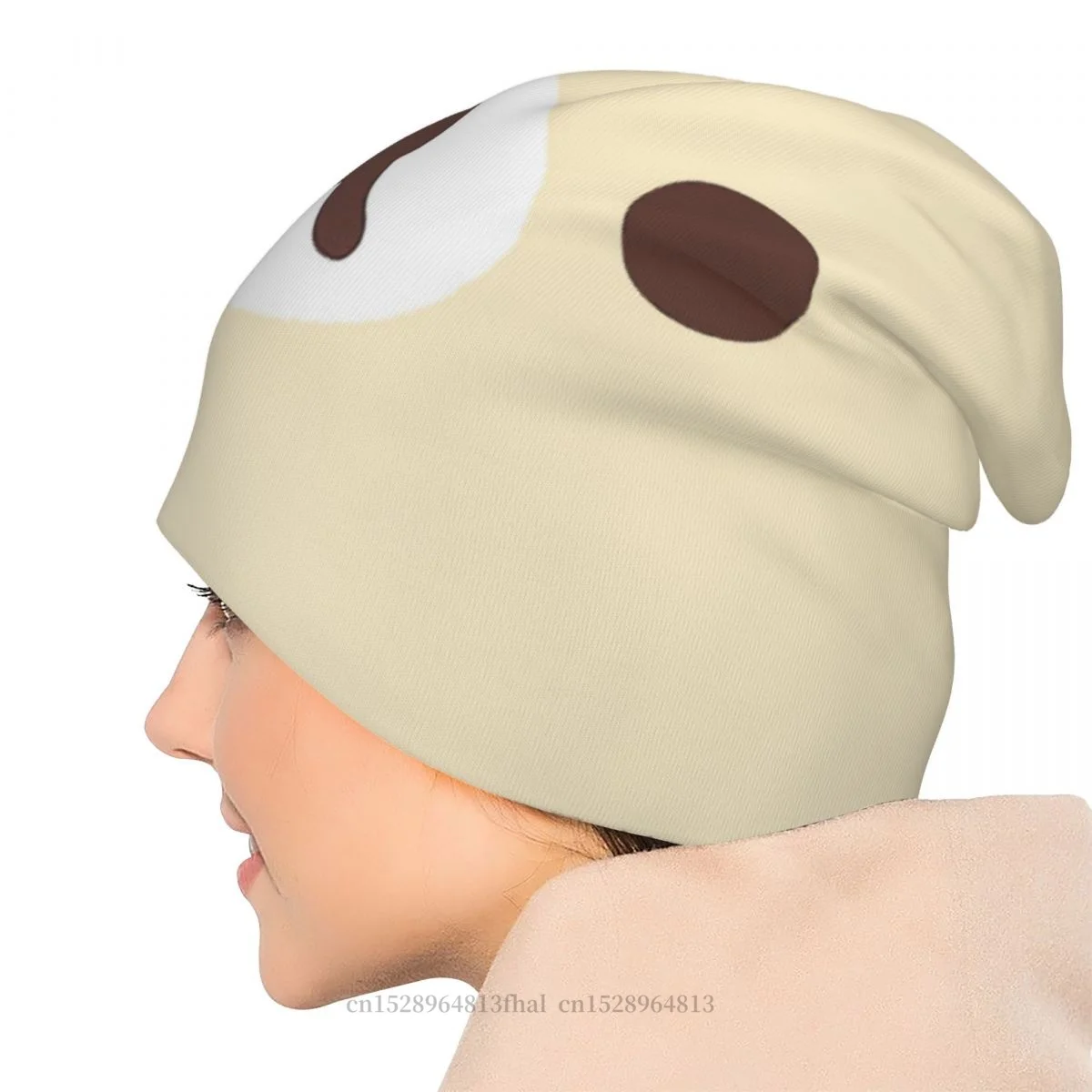 Rilakkuma Relax Bear Skullies Beanies Caps Big Face Thin Hat Autumn Spring Bonnet Hats Men Women\'s Street Ski Cap