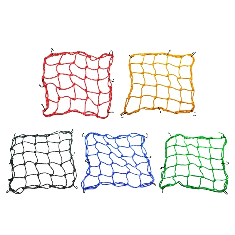 

50JA Сетка для багажа для мотоциклетного шлема, сетка для крепления багажа, банджи-шнур, сетка 16 16 дюймов