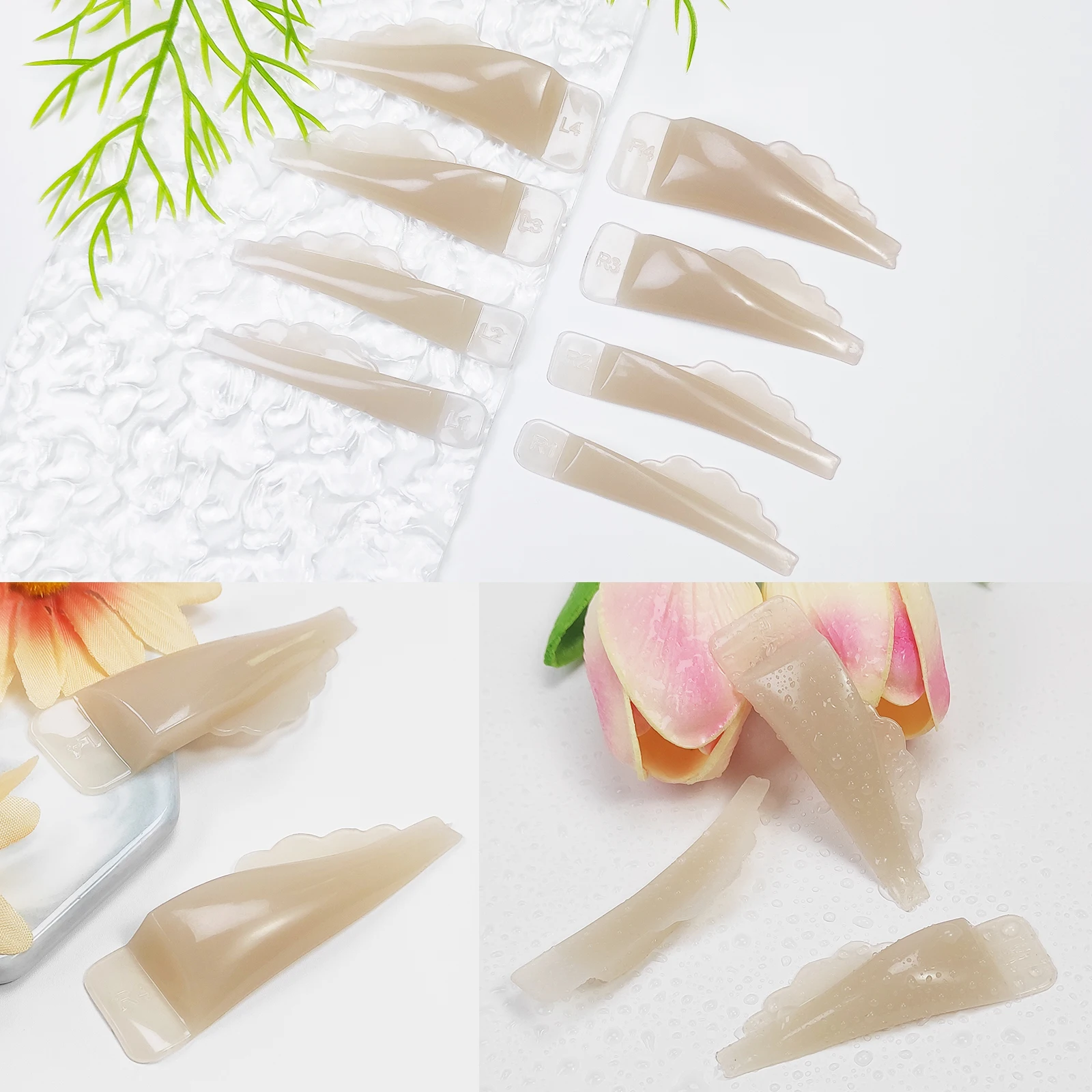 Description Picture 6 of itemPERMANIA 4 Pairs U Curl Silicone Eyelash Perm Pads Sticky Lashes Rods Shield Lifting 3D Eyelash Curler Accessories Makeup Tools