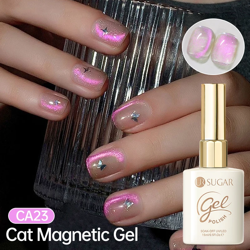 UR SUGAR 15ml Cat Magnetic Gel Nail Polish 30 Colors Semi Permanent Magnetic Gel UV/LED Soak Off Painting Vanrish Design