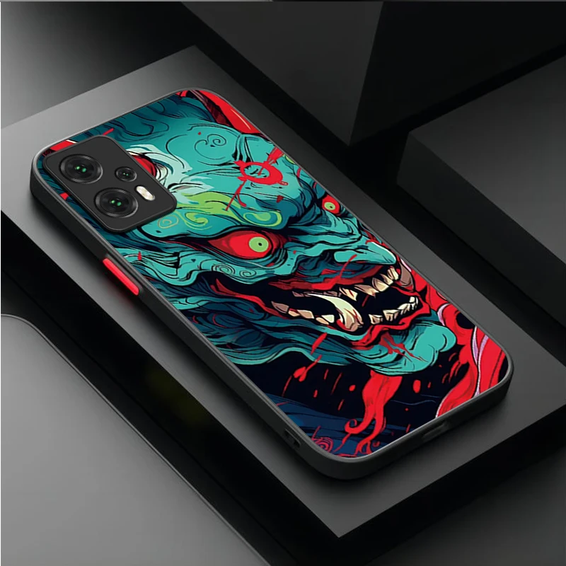 Samurai Hannya Mask Ghost Protective Phone Case