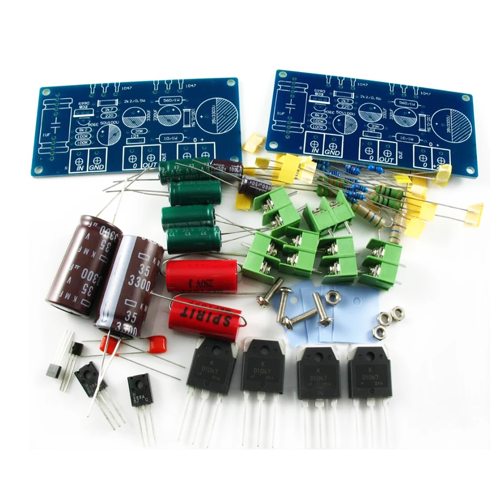 

DIY Kits JLH 1969 Class A 100W *2 Stereo Audio Amplifier with Original 2SD718 ONSEMI NJW0281G KTD1047