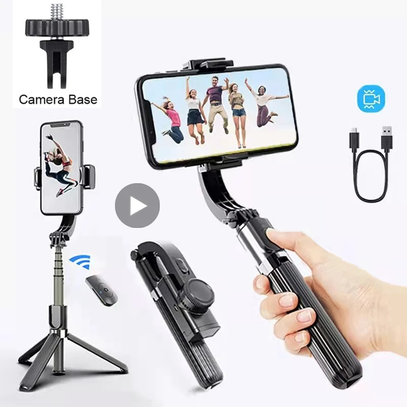 gouden basketbal Mededogen Tripod Gimbal Stabilizer For iPhone Android Phone Mobile Cell Holder Action  Camera Cellphone Smartphone Selfie Stick Ginbal Pau| | - AliExpress