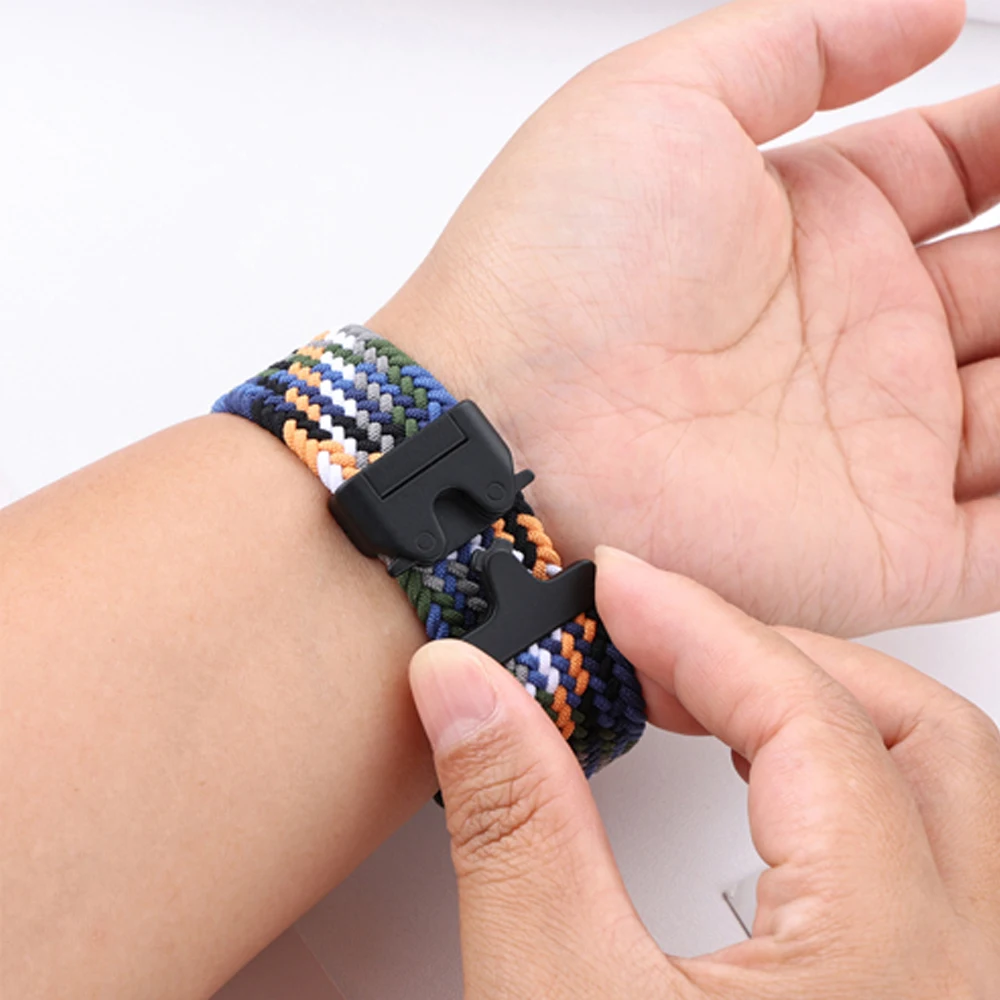 Braided Loop Strap with Parachute Buckle - Nylon Watchband