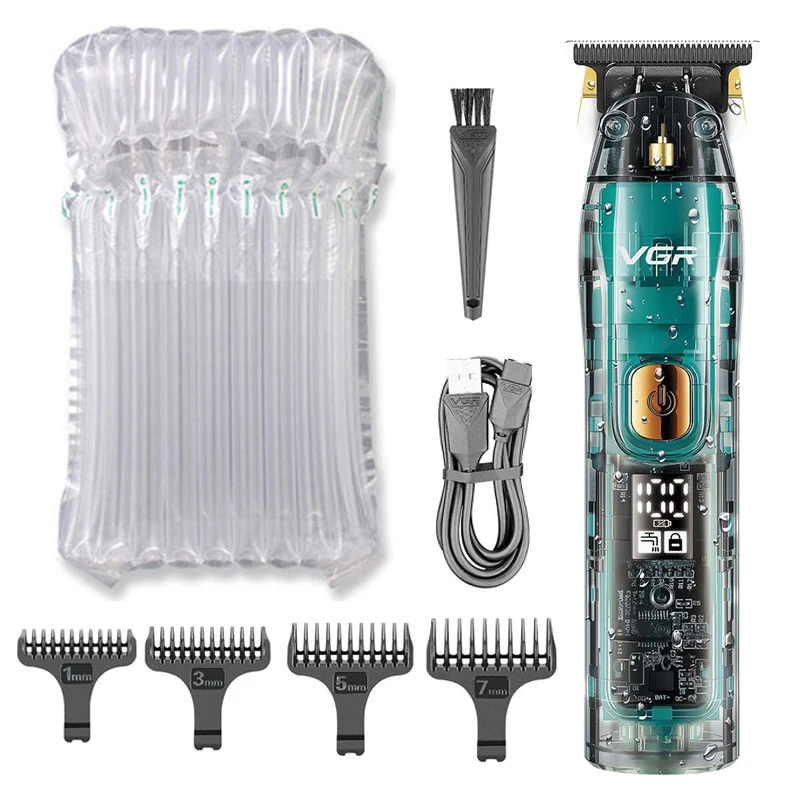 ماكينة تشذيب الشعر الاحترافية VGR الأصلية للرجال م...