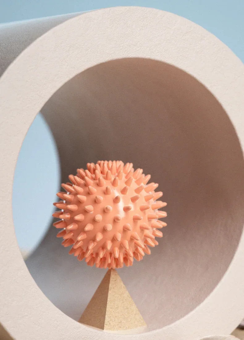 Description Picture 4 of itemHedgehog Massage Ball Yoga Fascia Ball Exercise Fitness Muscle Relaxation Massage Stick Shoulder Neck Leg Plantar Meridian Ball