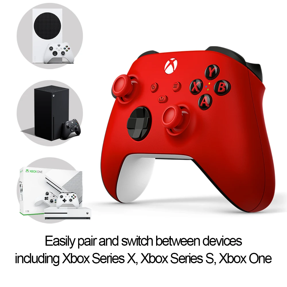 Microsoft Xbox Wireless Controller Pulse Red Comando Sem Fios Xbox  Series/Xbox One/PC